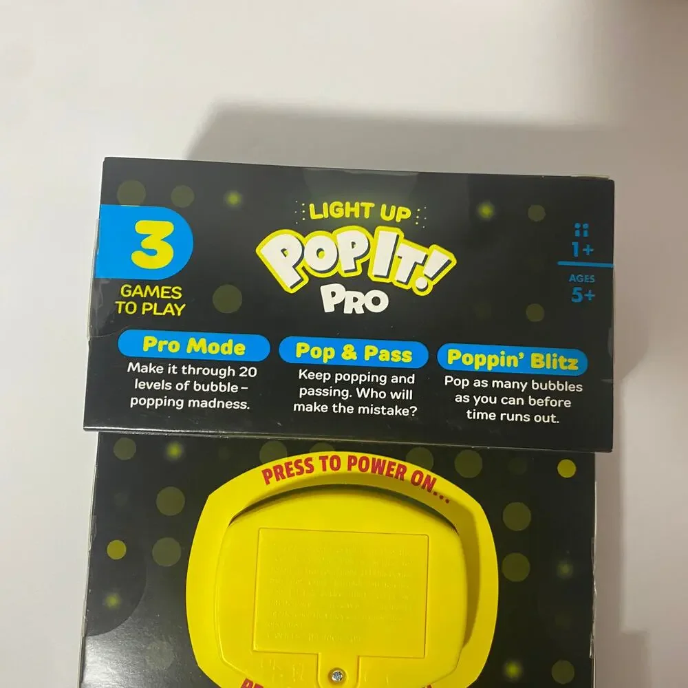 Pop It! Pro NEW The Original Light Up Pattern Popping Fidget Game Buffalo
